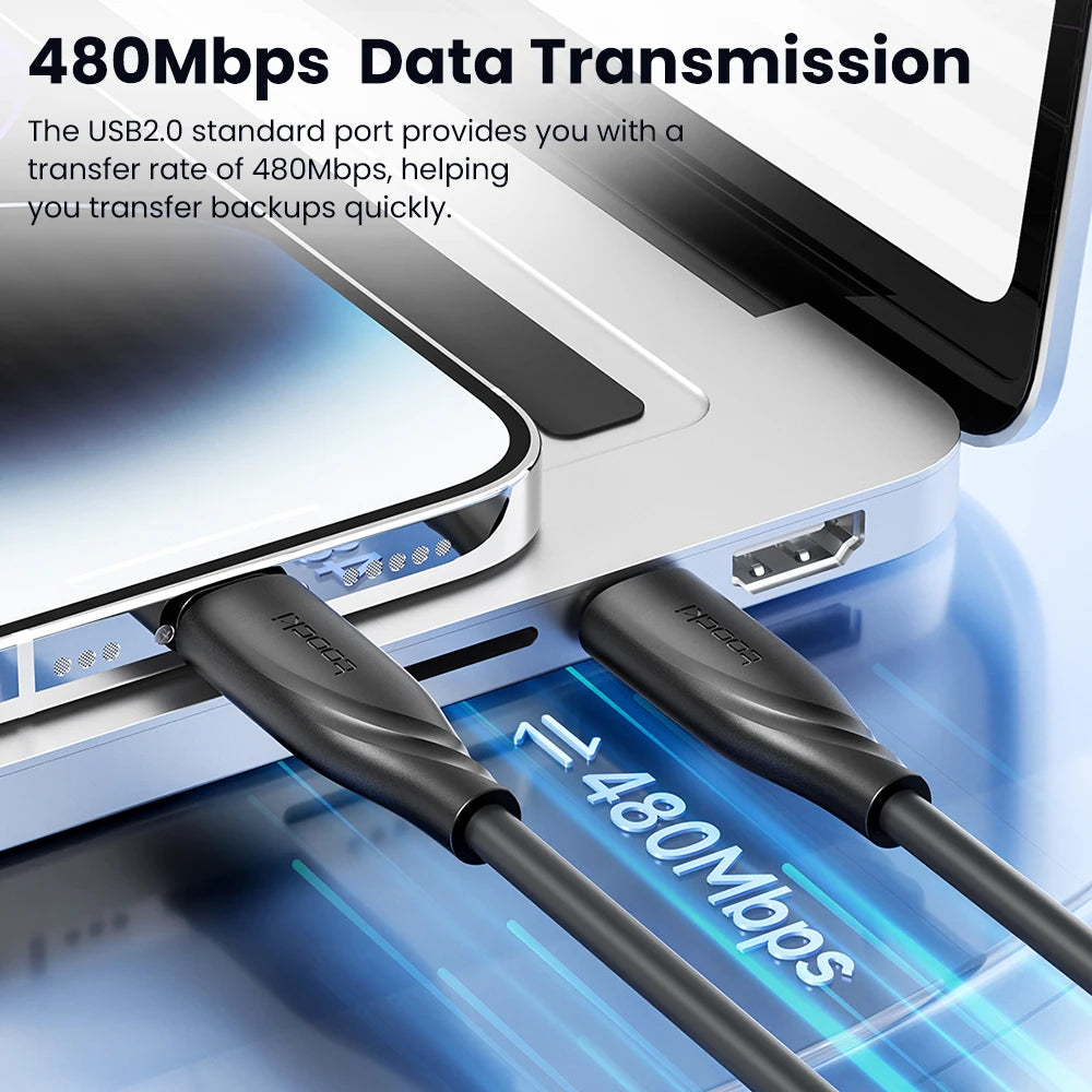 USB C to Lightning Fast Charging Cable for iPhone and iPad with Braided Design 20W PD