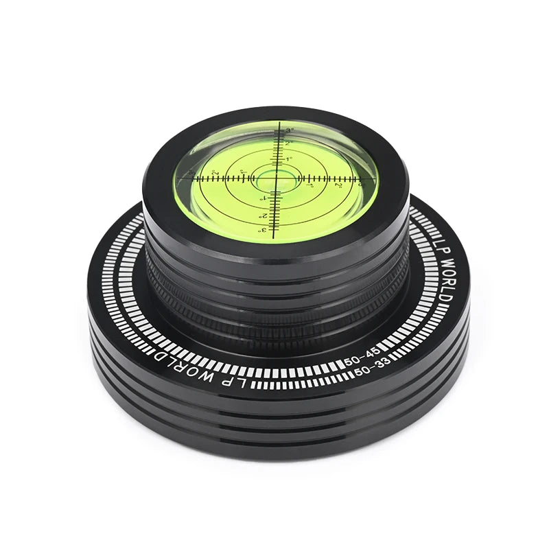Premium Carbon Fibre Aluminium Alloy LP Vinyl Record Turntable Disc Stabiliser Clamp