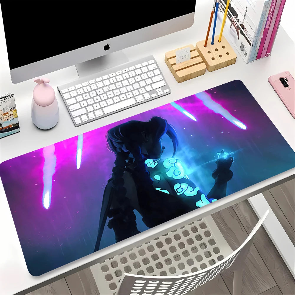 XXL Extended Gaming Mouse Mat with Anti-slip Rubber Base, Durable Edge, Desk Protection 90x40cm