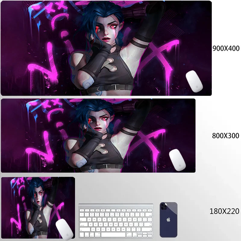 XXL Extended Gaming Mouse Mat with Anti-slip Rubber Base, Durable Edge, Desk Protection 90x40cm