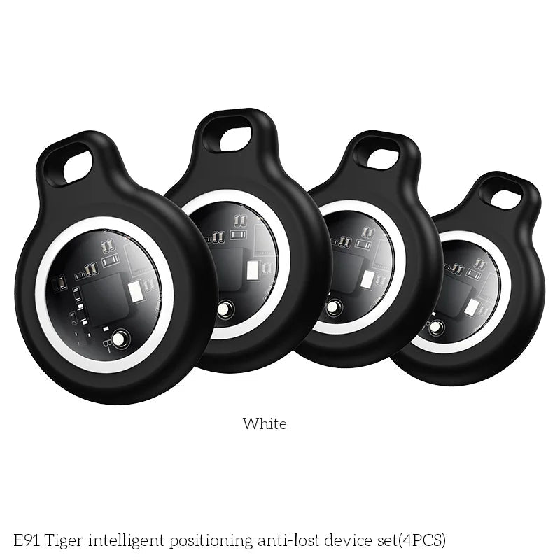 4 Pack Anti-Lost Bluetooth GPS Trackers with Cases Compatible with Apple Find My for Keys Luggage Bags