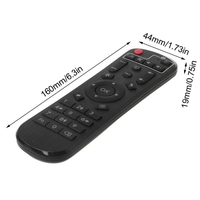 Replacement Remote Control for TV and Smart Set Top Boxes 433MHz Black