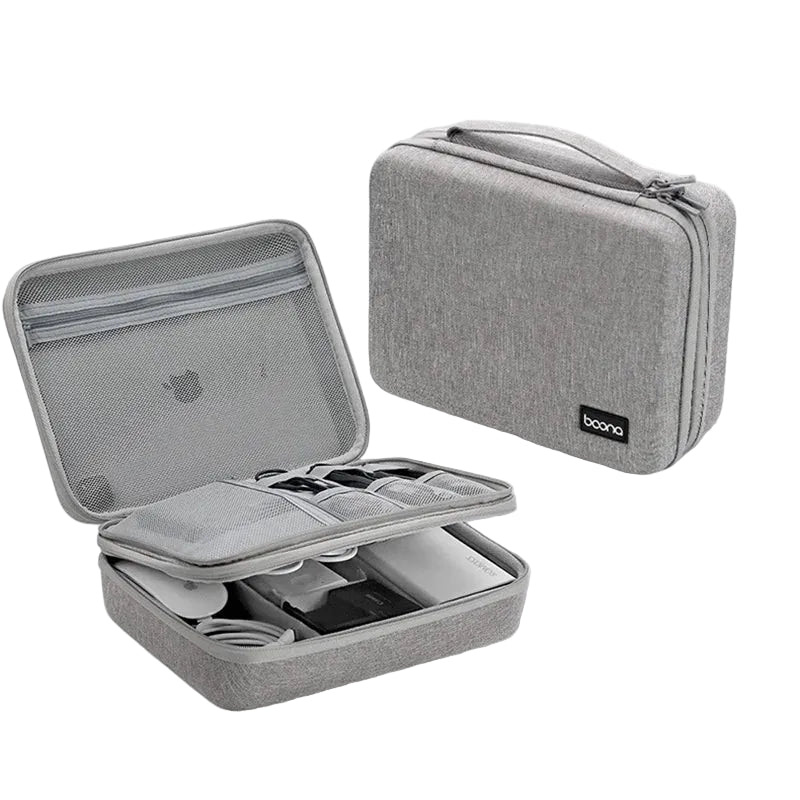 Hard Shell Digital Storage Bag for Power Bank Hard Drive Cables Earphones USB Tech Accessories