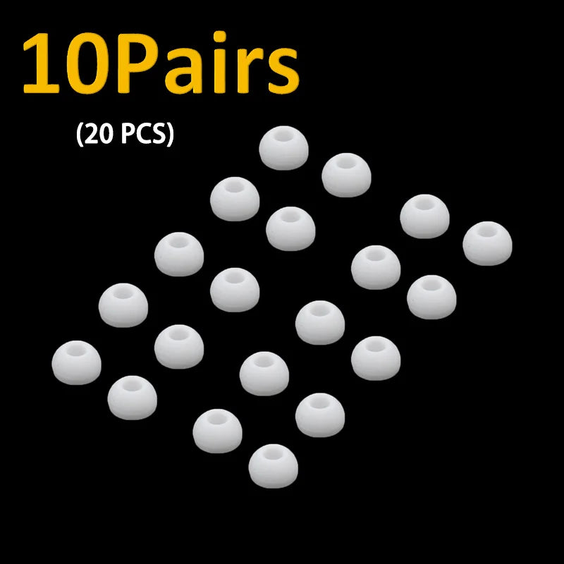 Soft Silicone In-Ear Earbud Tips Replacement Set for Wired and Wireless Earphones