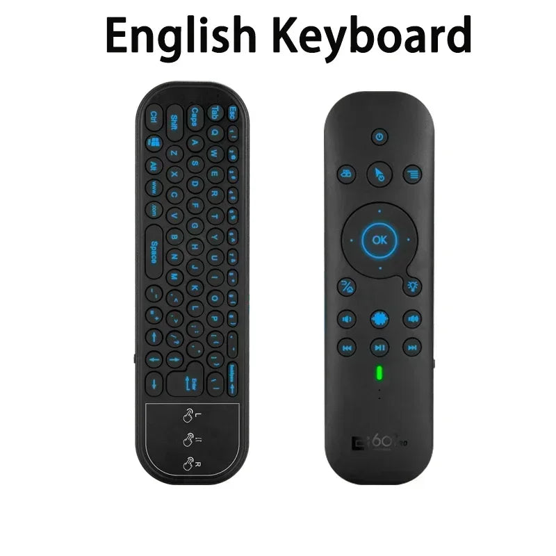Wireless Dual Mode Air Mouse Voice Remote with Bluetooth and 2.4G for TV Box and Projector
