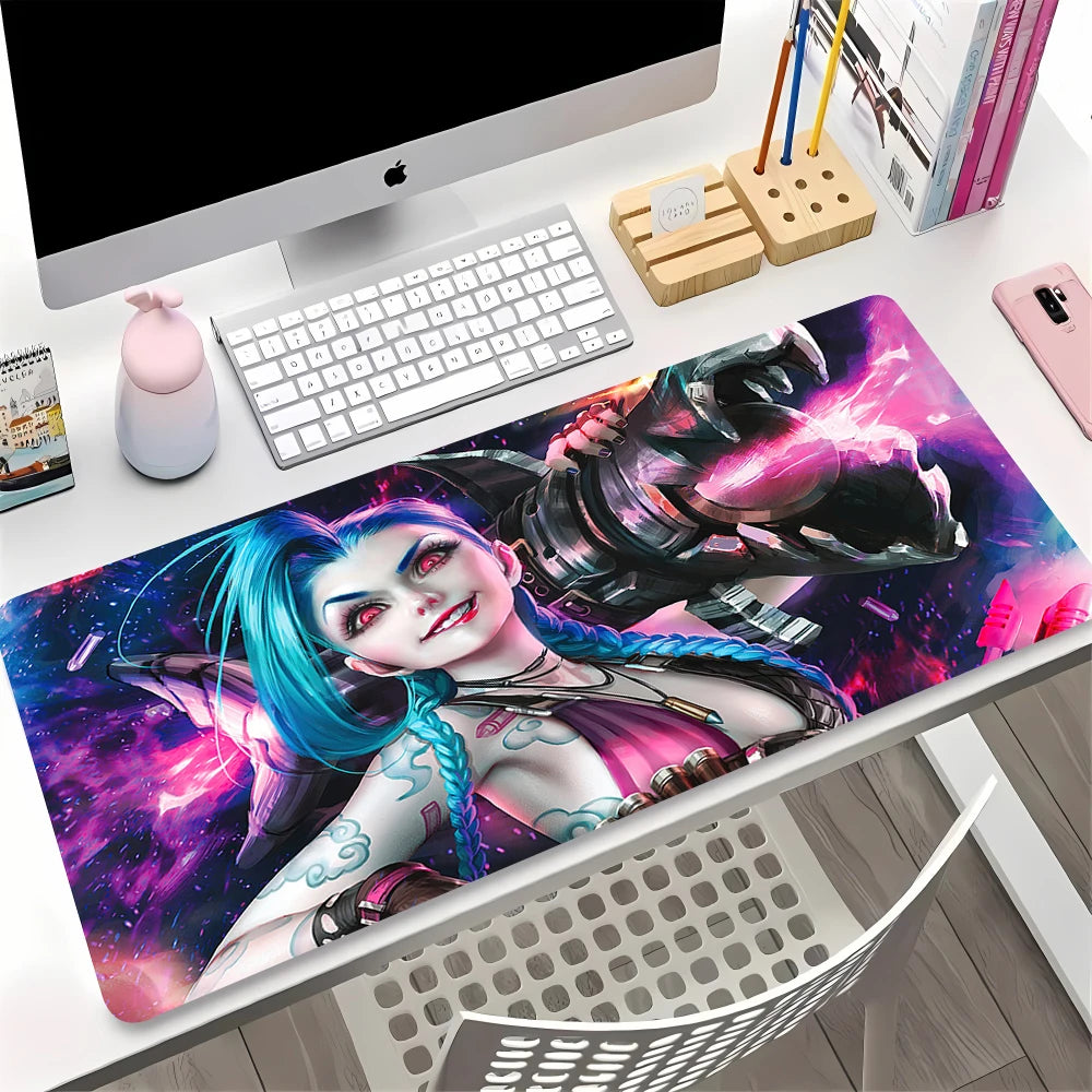 Large Gaming Mouse Pad Anime Desk Mat Non-slip Rubber Surface Keyboard Laptop Table Protector