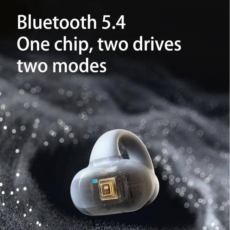 Clip-on Wireless Bluetooth Earbuds with Waterproof Design and High-Fidelity Sport Sound