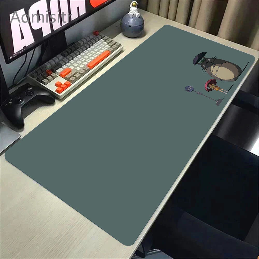 Large Cute Cat Gaming Mouse Pad Non-slip XL Desk Mat with HD Print and Stitched Edges