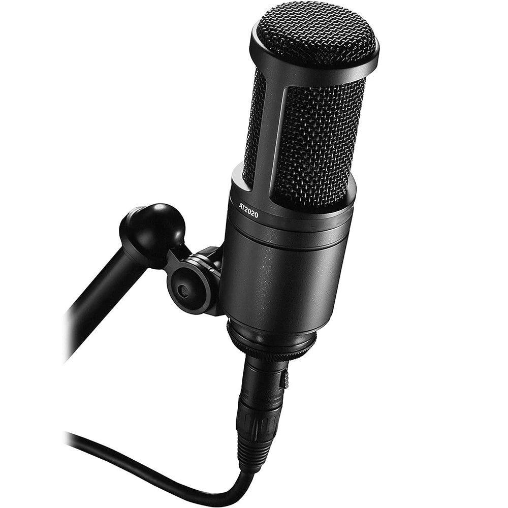 SANPUSEN AT2020 Professional Cardioid Condenser Microphone for Studio & Podcast Recording