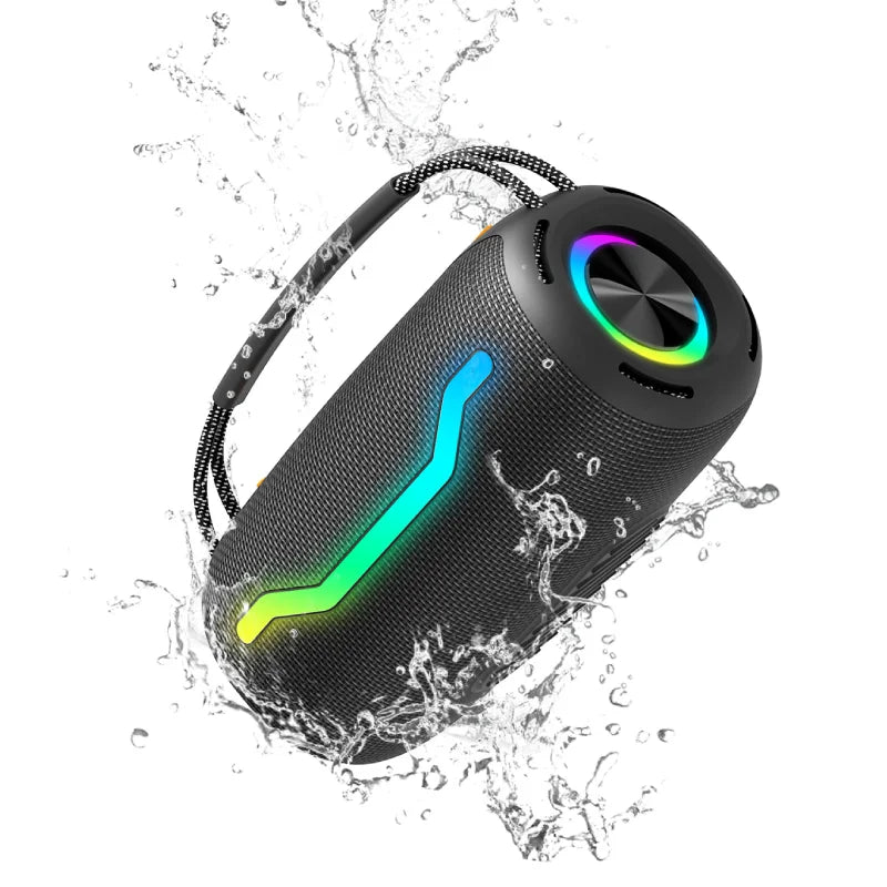 Portable Bluetooth Speaker with HD Sound Waterproof Design and Karaoke Function for Home and Outdoors