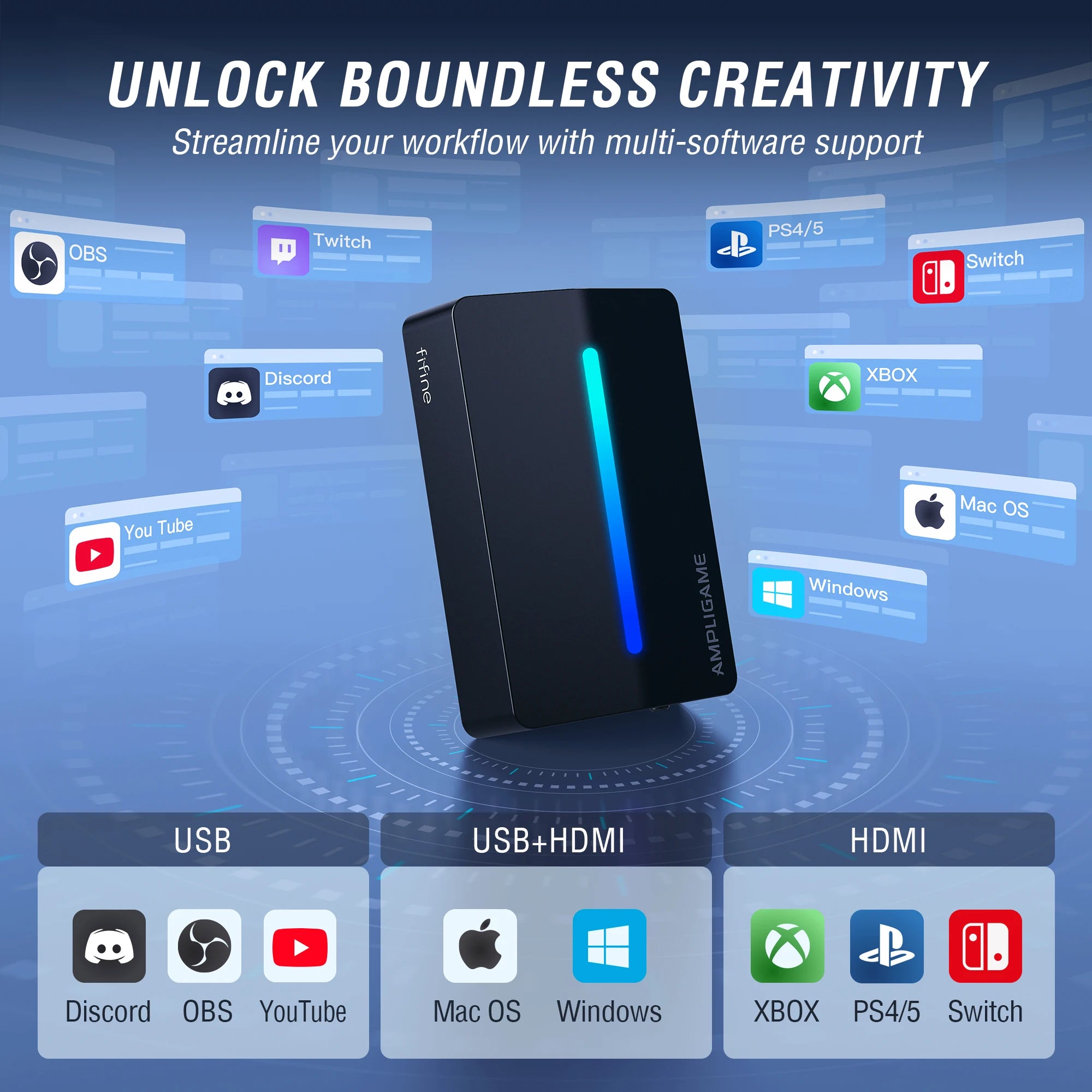 4K HDMI Video Capture Card with RGB USB 3.0 for Live Streaming Gaming PS5 Xbox Switch PC