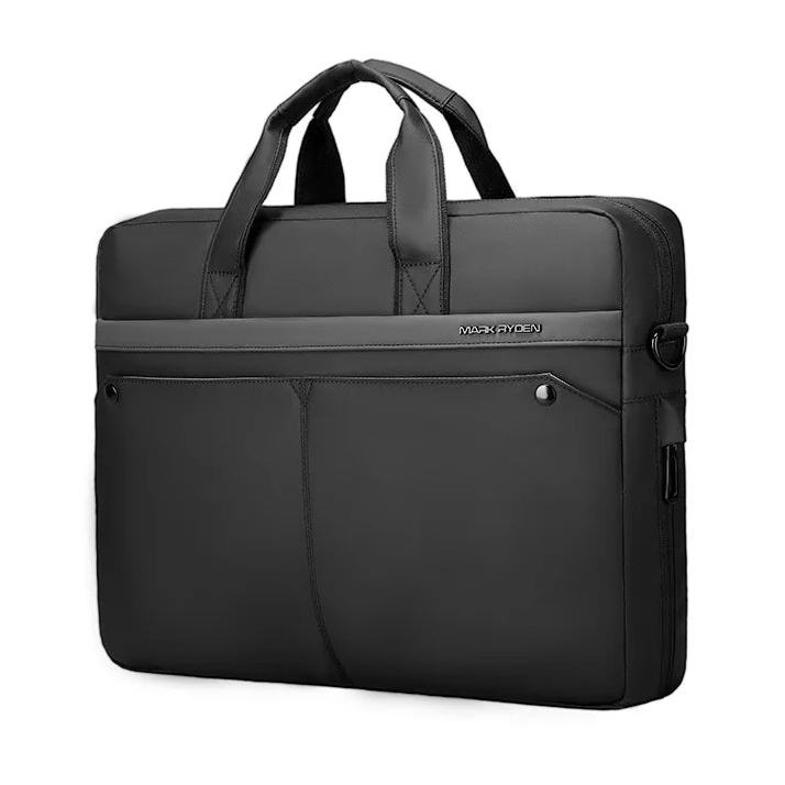 Premium Business Laptop Briefcase Water Resistant Bag with USB Charging and Organised Storage