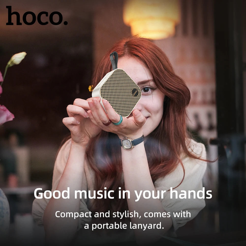 Portable Bluetooth 5.2 Mini Stereo Speaker with Deep Bass and TF Card Compatibility