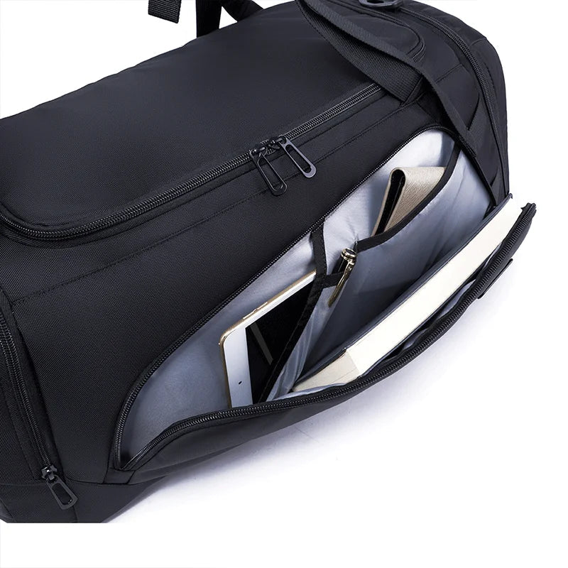 Large Capacity Multifunction Travel and Gym Bag Backpack with Anti-stain Canvas Material
