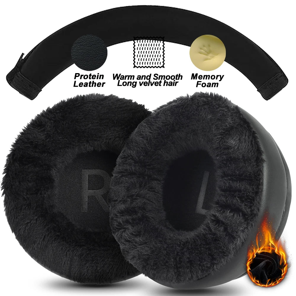 Premium Replacement Earpads Compatible with FiiO JT1 in Protein Leather, Mesh, Cloth and Velvet