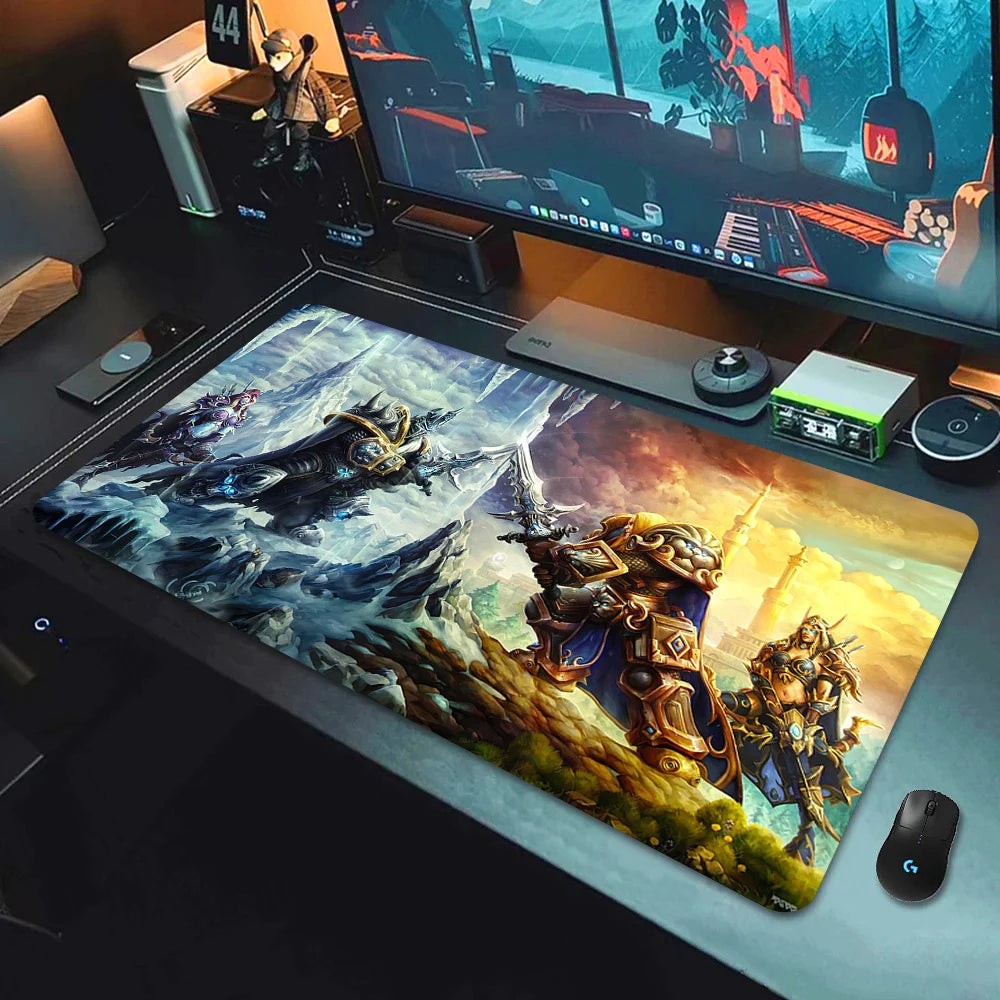 Extended Non-slip Gaming Mouse Mat with Wrist Support for Desk and Keyboard, Multiple Sizes Available