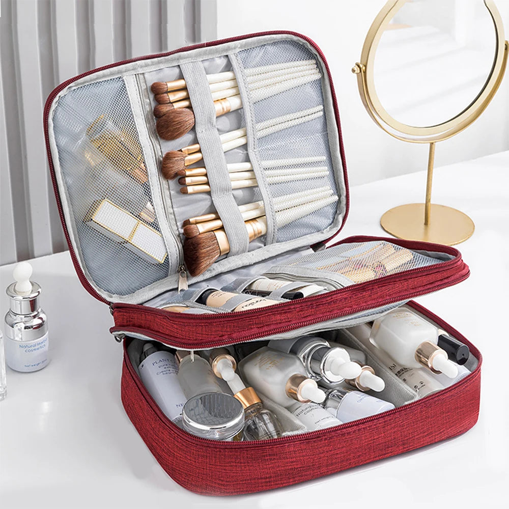 Portable Digital Storage Bag for Cables, Power Banks & Gadgets, Travel Makeup Organizer Pouch