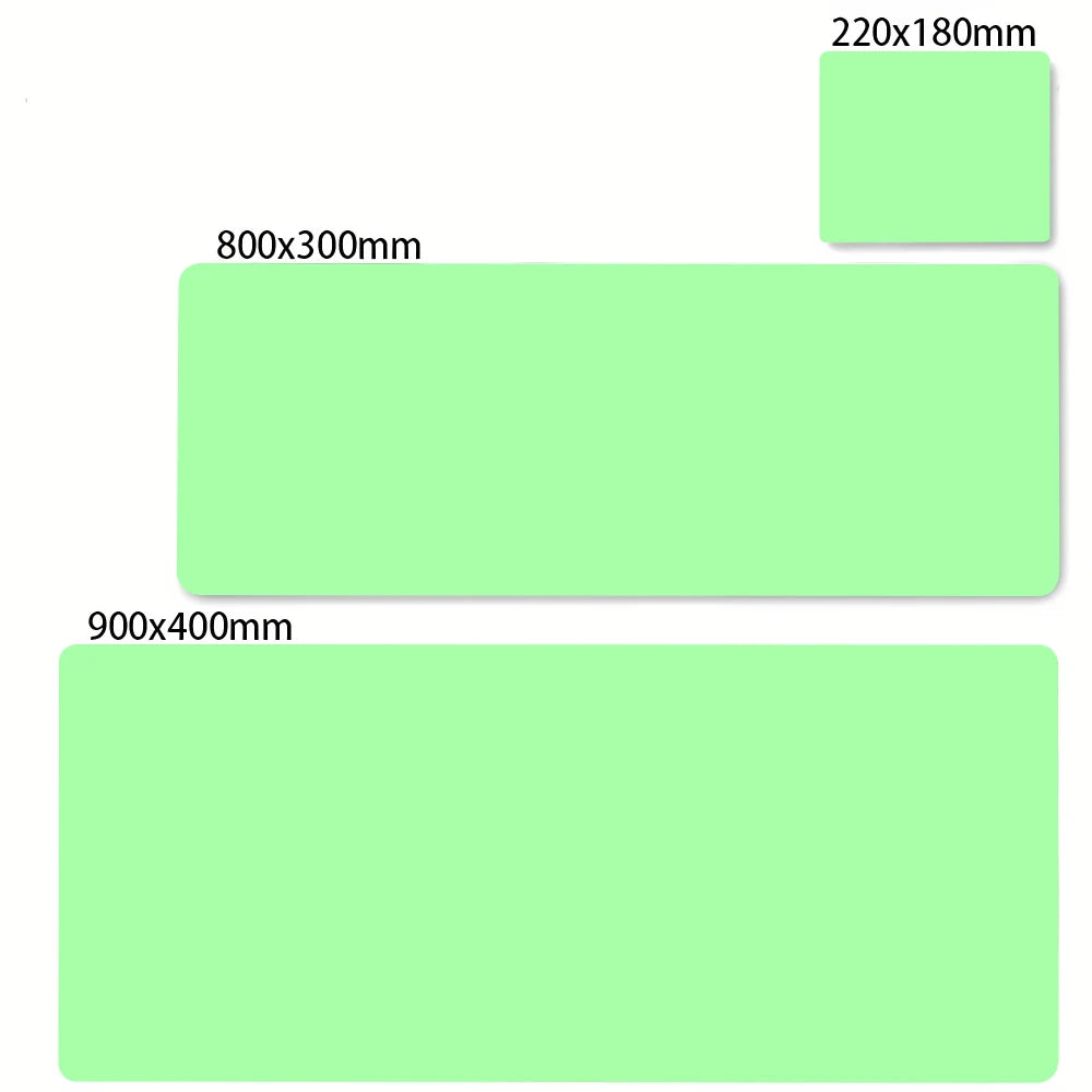 Large Waterproof Gaming Mouse Pad Solid Colour Natural Rubber Non-slip Desk Mat for Keyboard