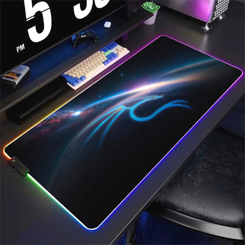 RGB LED Gaming Mouse Pad XXL Large Waterproof Desk Mat with Non Slip Base and Soft Surface