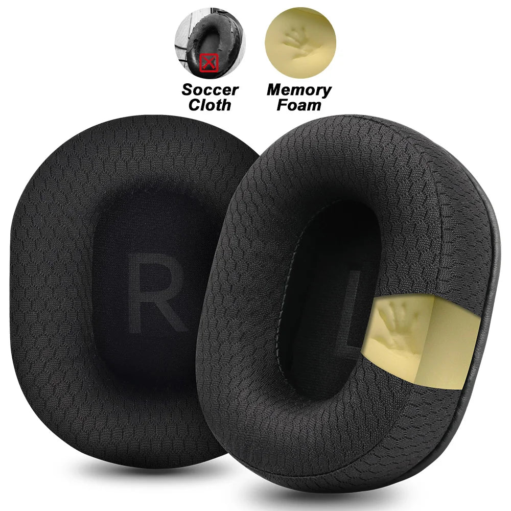 Replacement Ear Pads for HP Pavilion 400 Comfortable Memory Foam Covers Protein Leather Cloth Velvet