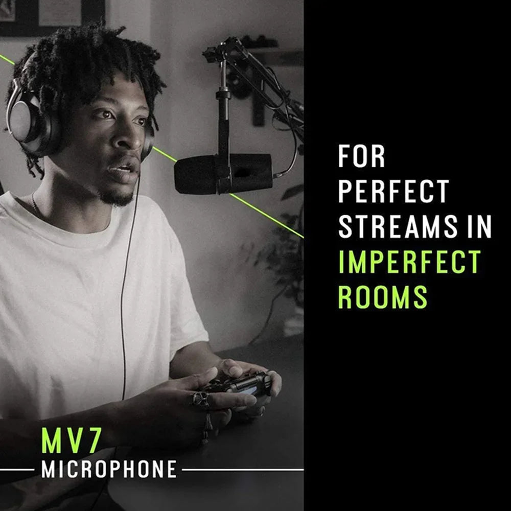 USB XLR Dynamic Podcast Microphone for Recording Streaming and Studio Voice Capture