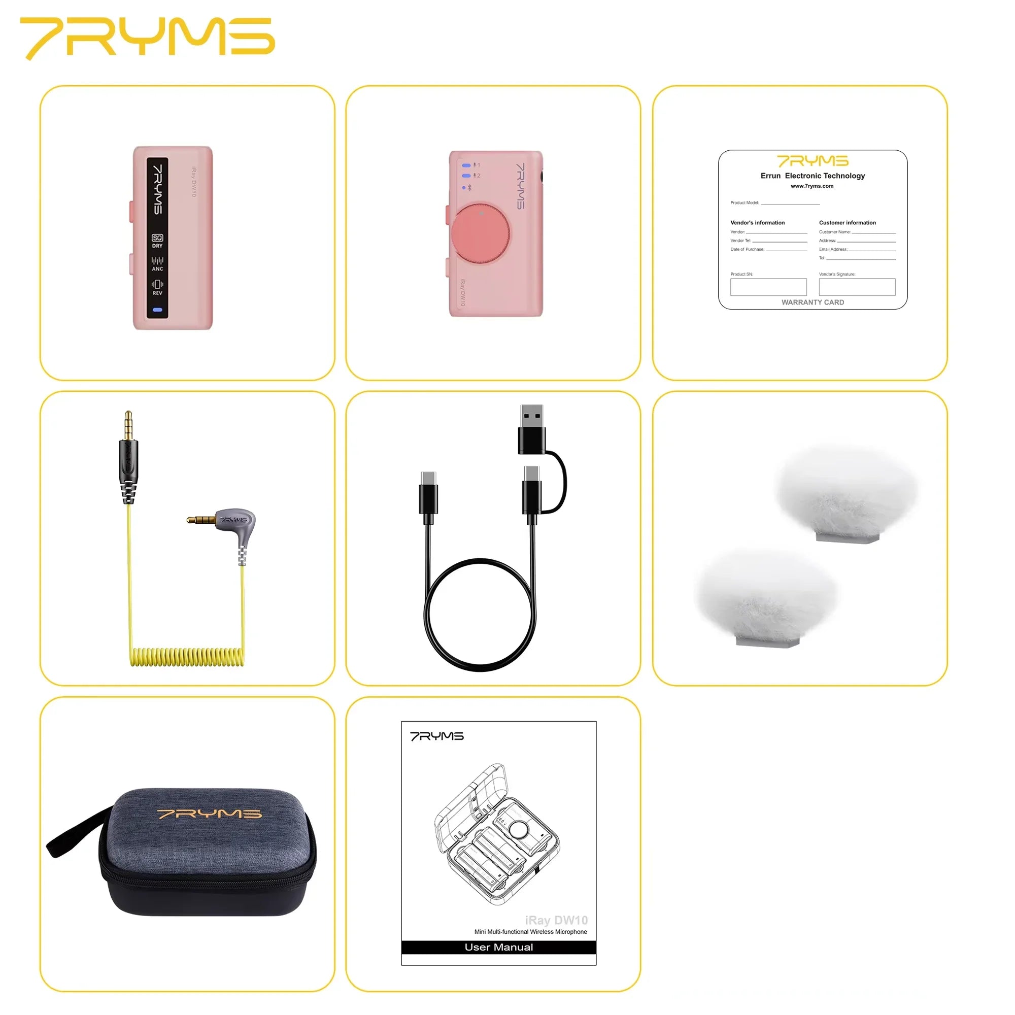 Mini Wireless Lavalier Microphone Set for Camera Smartphone Computer Vlog Live Streaming Interview