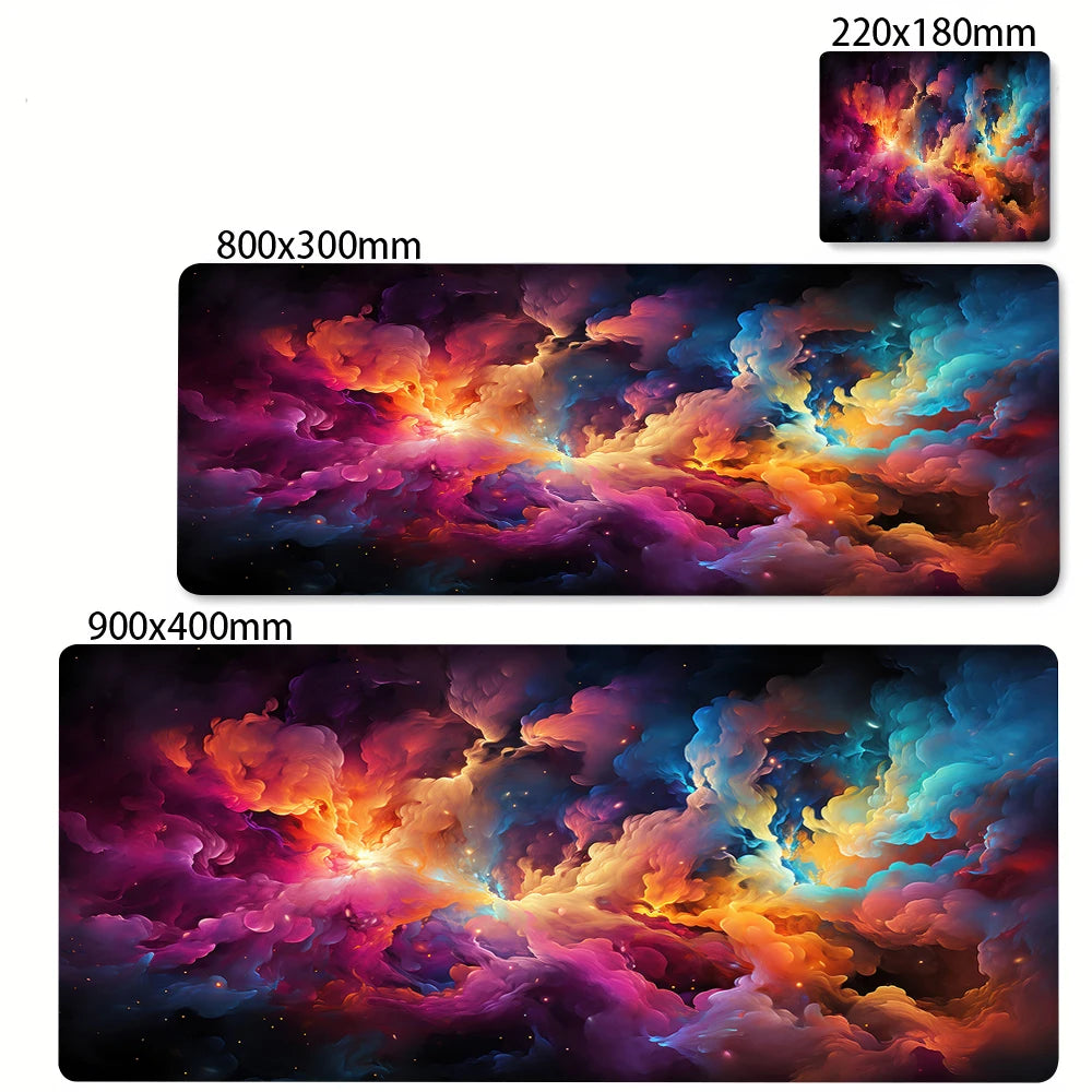 XXL Extended Anti-Slip Starry Sky Mouse Mat for PC Gaming Desks and Office Keyboards
