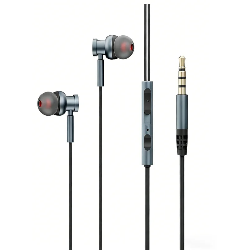 Wired In Ear Headphones with Deep Bass and Noise Isolation for Mobile Phones and Laptops
