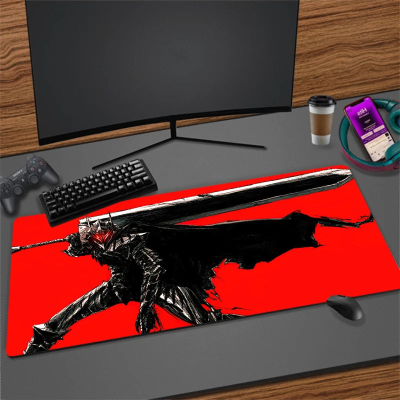 XXL Non-slip Rubber Mouse Mat for Gaming and Office | Extra Large Desk Pad with Stitched Edges