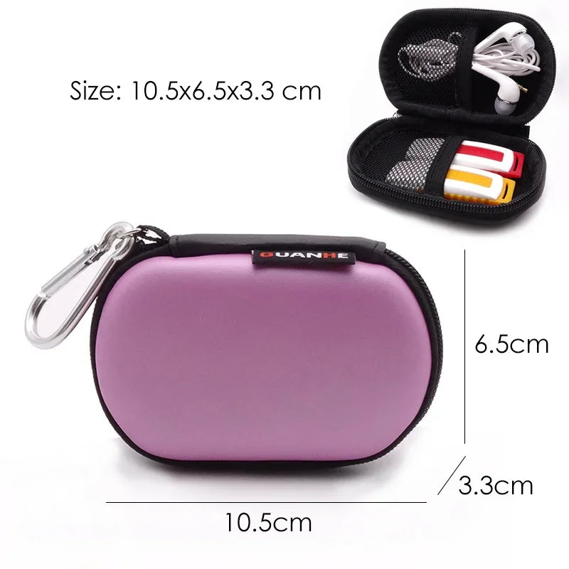 Portable Mini Hard Shell Digital Storage Bag for Gadgets Earphones Chargers Data Cable Organiser Box