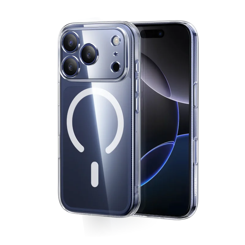 Magnetic Clear Shockproof Case for iPhone 17 Pro Max 16 15 14 MagSafe Compatible Slim Cover