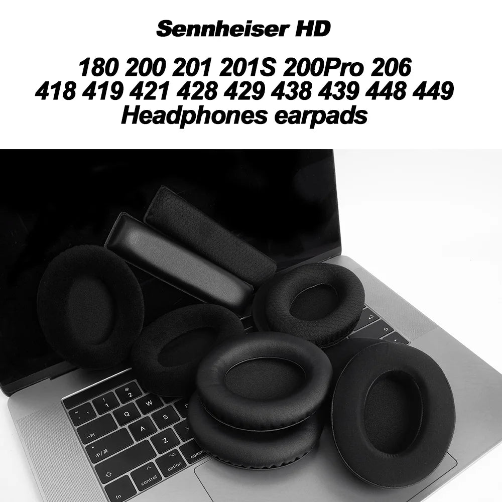 Memory Foam Replacement Ear Pads for Over-Ear Headphones Compatible with Multiple Sennheiser Models