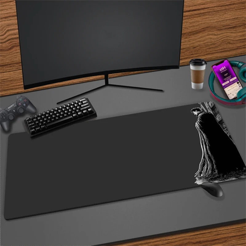 XXL Non-slip Rubber Mouse Mat for Gaming and Office | Extra Large Desk Pad with Stitched Edges
