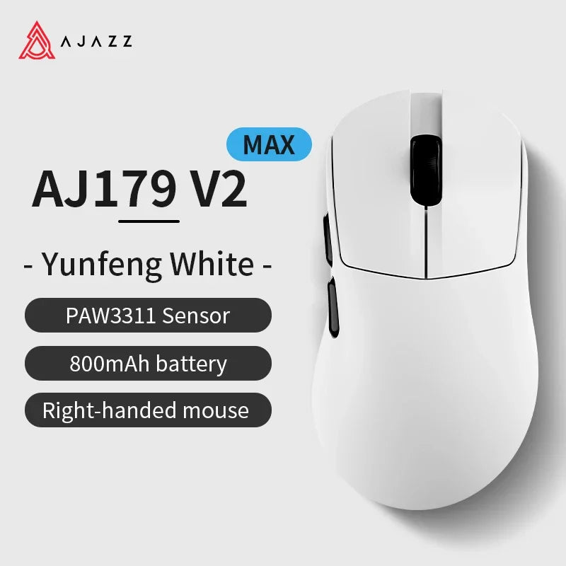 Wireless Gaming Mouse with Magnetic Charging Base PAW3311 Sensor Adjustable 12000 DPI for PC Laptop