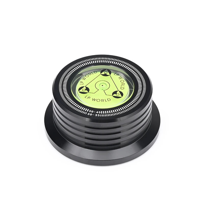 Premium Carbon Fibre Aluminium Alloy LP Vinyl Record Turntable Disc Stabiliser Clamp