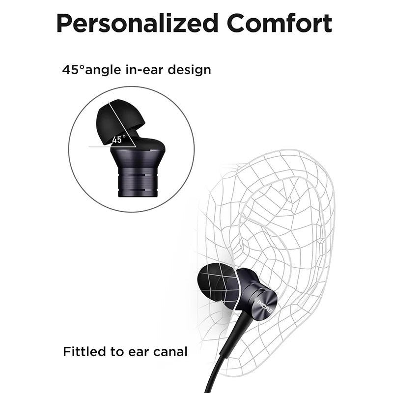 USB-C In-Ear Wired Headphones with Microphone Noise Isolation and Volume Controls