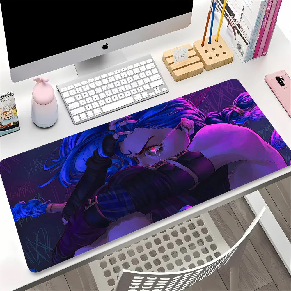 Large Gaming Mouse Pad Anime Desk Mat Non-slip Rubber Surface Keyboard Laptop Table Protector