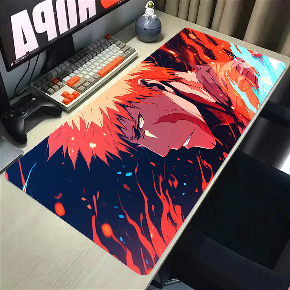 Large Extended Gaming Mouse Pad with Anti-Slip Rubber Base and Stitched Edges for Desk Setup
