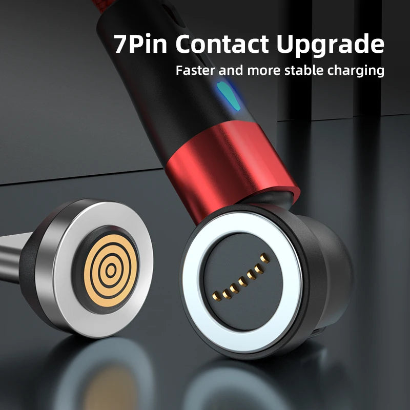 Magnetic Fast Charging USB Cable 1m 2m 5A Type C Lightning Micro Quick Data Sync Cord