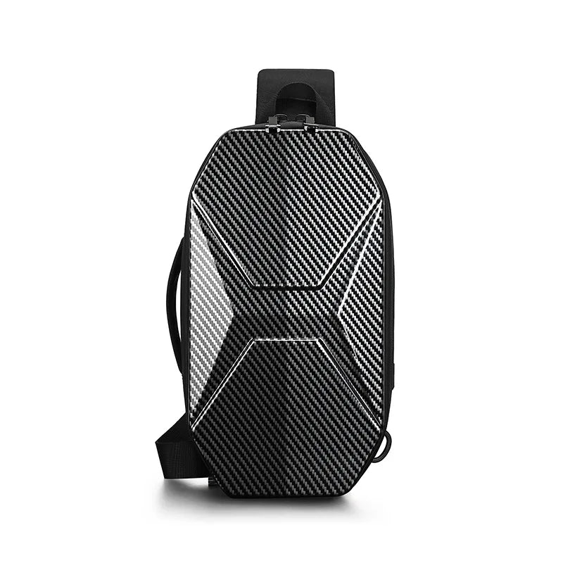 Anti Theft Water Resistant Chest Sling Bag with USB Charging for Travel Work and Daily Use