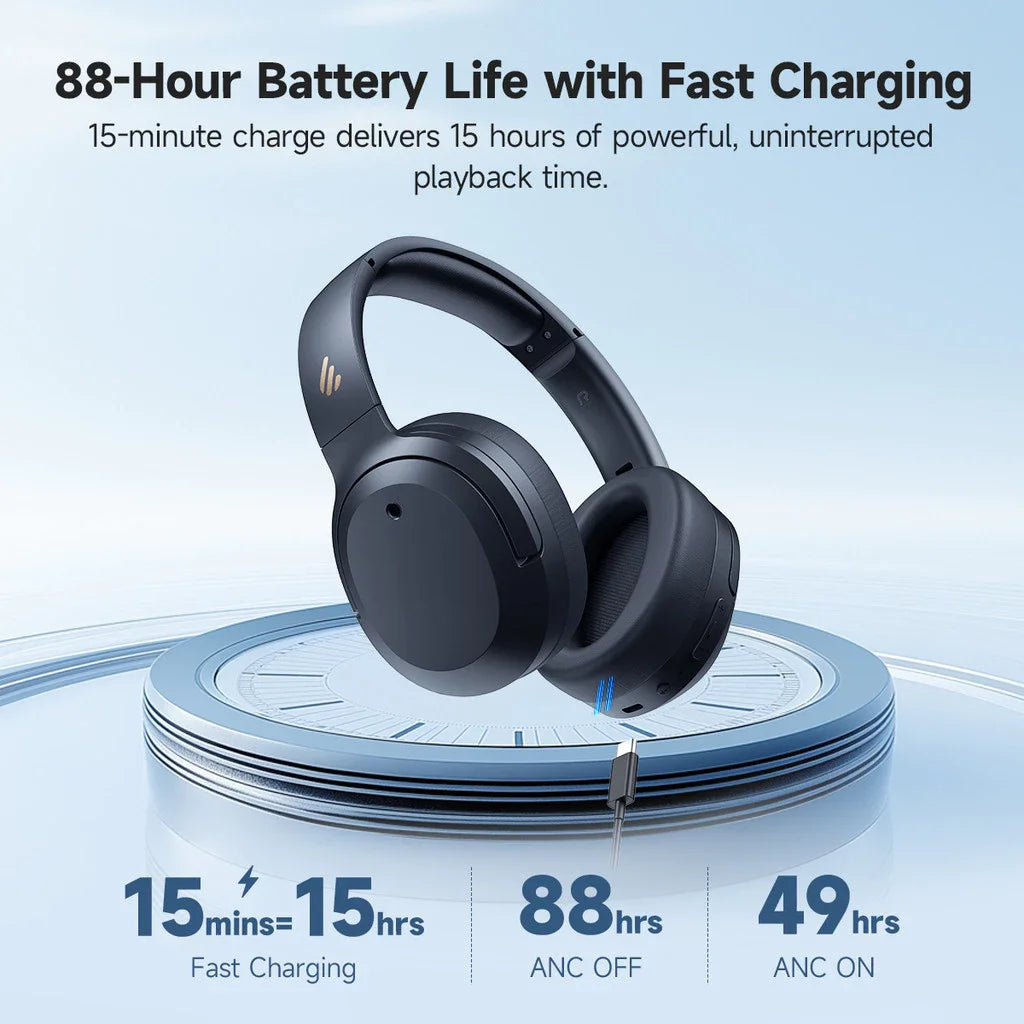 Premium Wireless Over-Ear Headphones with ANC Bluetooth 6.1 and Hi-Res Audio Quality
