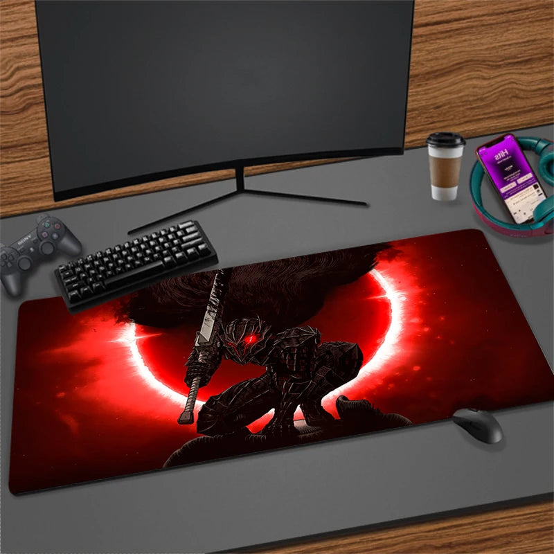 XXL Non-slip Rubber Mouse Mat for Gaming and Office | Extra Large Desk Pad with Stitched Edges
