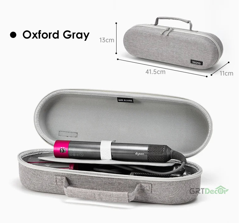 Hard Shell Curling Iron Storage Bag for Hair Styling Tools Travel Case Organiser Box