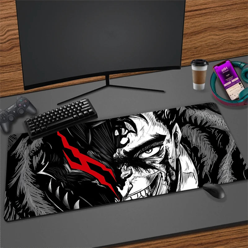 XXL Non-slip Rubber Mouse Mat for Gaming and Office | Extra Large Desk Pad with Stitched Edges