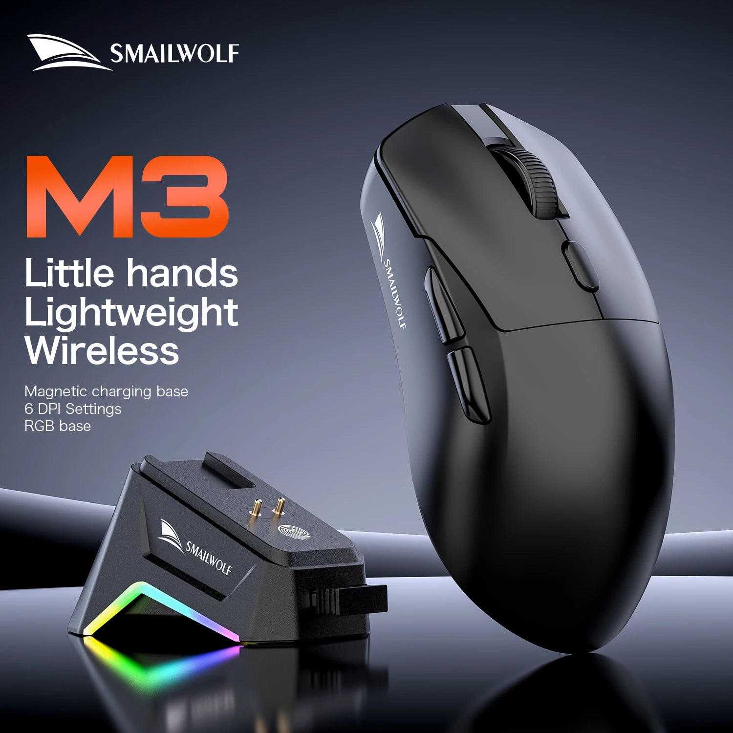 Bluetooth Wireless Gaming Mouse with Three-Mode Connectivity for Laptop and Office Use