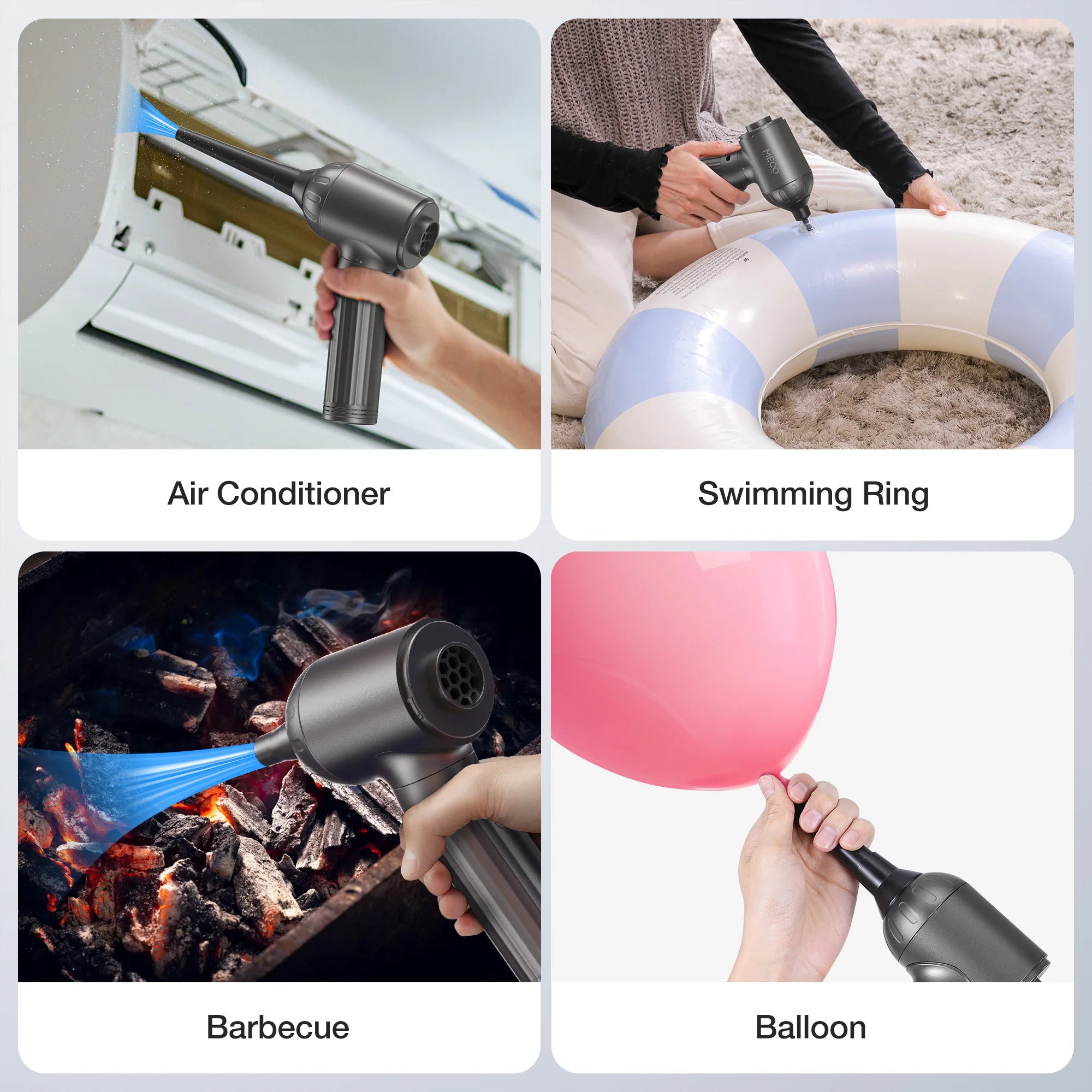 4 in 1 Electric Air Duster and Vacuum Cleaner with Powerful 3 Speed System for Computer and Car