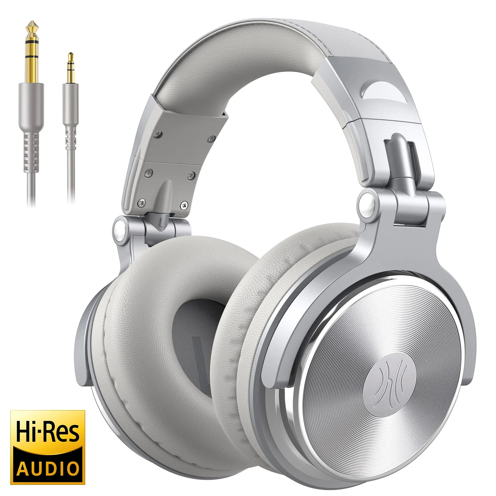 Professional Wired Studio Monitor Headphones with Microphone Over Ear Headset for Mixing and Gaming