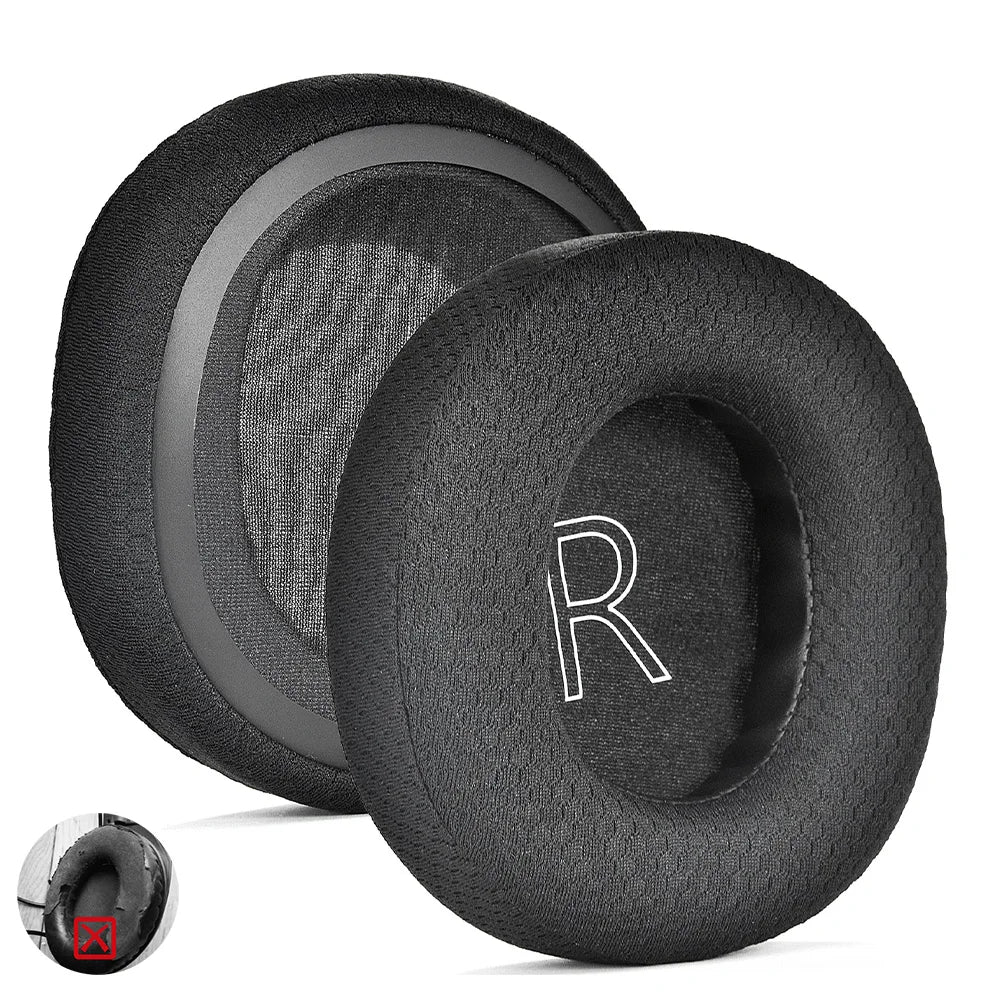 Replacement Memory Foam Ear Pads for Xbox Series X S One and PC Headphones Mesh Protein Covers