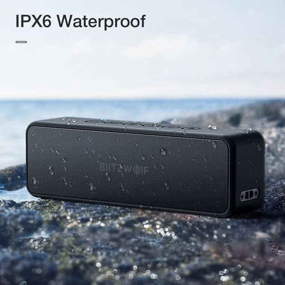 Portable 30W Wireless Bluetooth Speaker with Deep Bass and IPX6 Waterproof Design