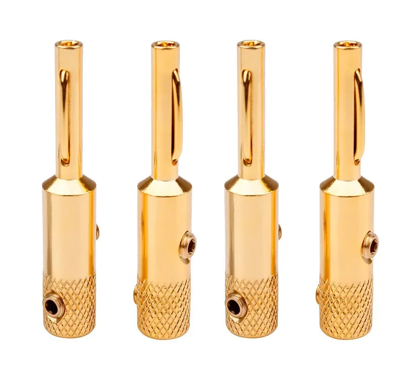 Premium Corrosion Resistant Banana Plug Connectors for Speaker and Audio Amplifier Cables
